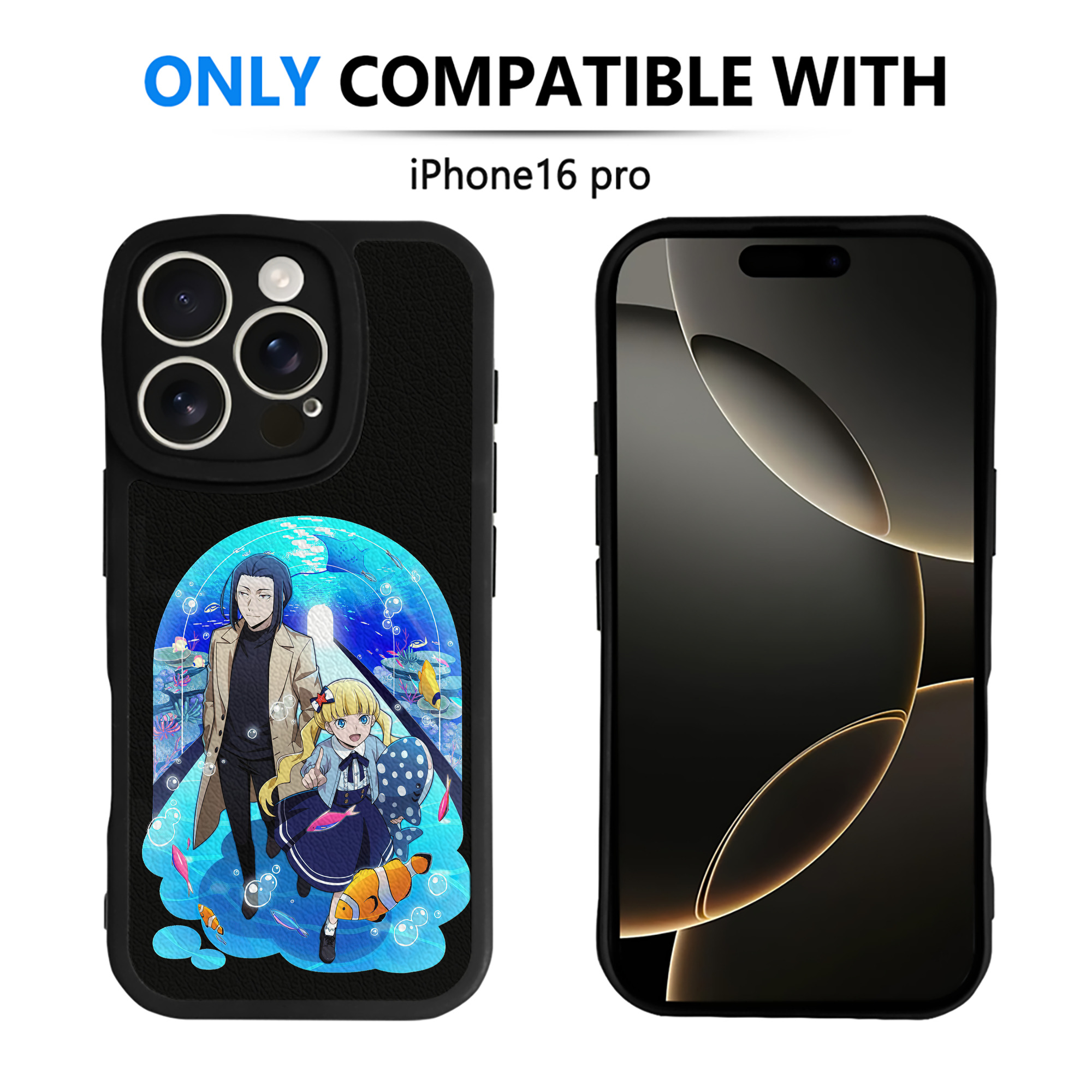（画像用） 文豪ストレイドッグス Bungo Stray Dogs 【iPhone 16シリーズ対応】シリコンスマホケース（レザー調） 材質：シリコン